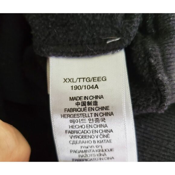 Marmot Mountain Works Hoodie XXL | Navy Blue Fleece-Lined Pullover | Recycled - Picture 4 of 6